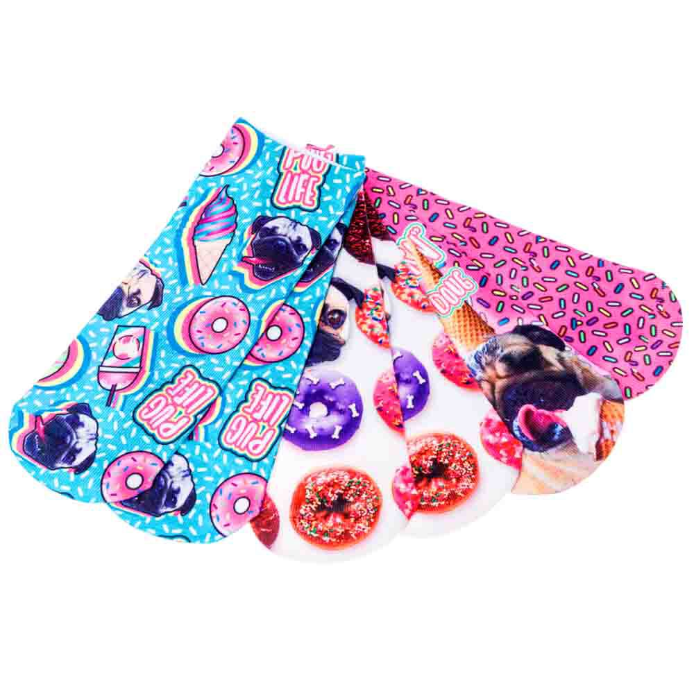 Doug The Pug® Sweet Treats Patterned Socks - Various Colours,