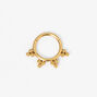 Silver 20G Heart Cartilage Clicker Earring,