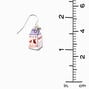 Purple Milk Carton 1&quot; Drop Earrings,