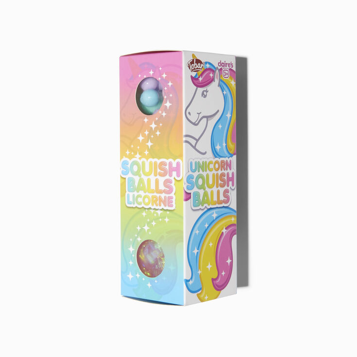 Jouet fidget boules anti-stress licorne &ndash; Lot de 3,
