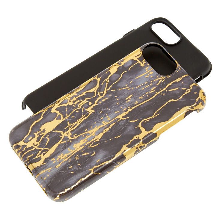 Cracked Marble Protective Phone Case - Fits iPhone 6/7/8 Plus,