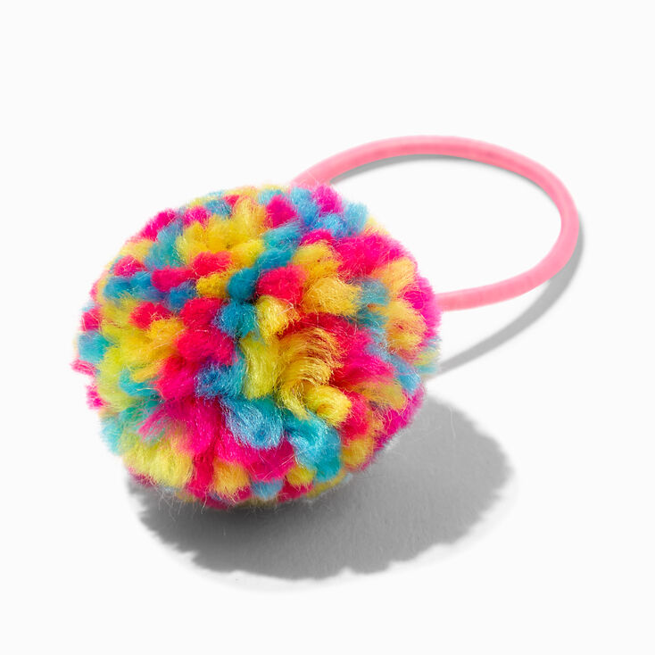 Mixed Pom Pom Yarn Ball Hair Bobbles - 4 Pack,