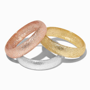 Claire&#39;s Club Fairy Glitter Bangle Bracelets - 3 Pack,
