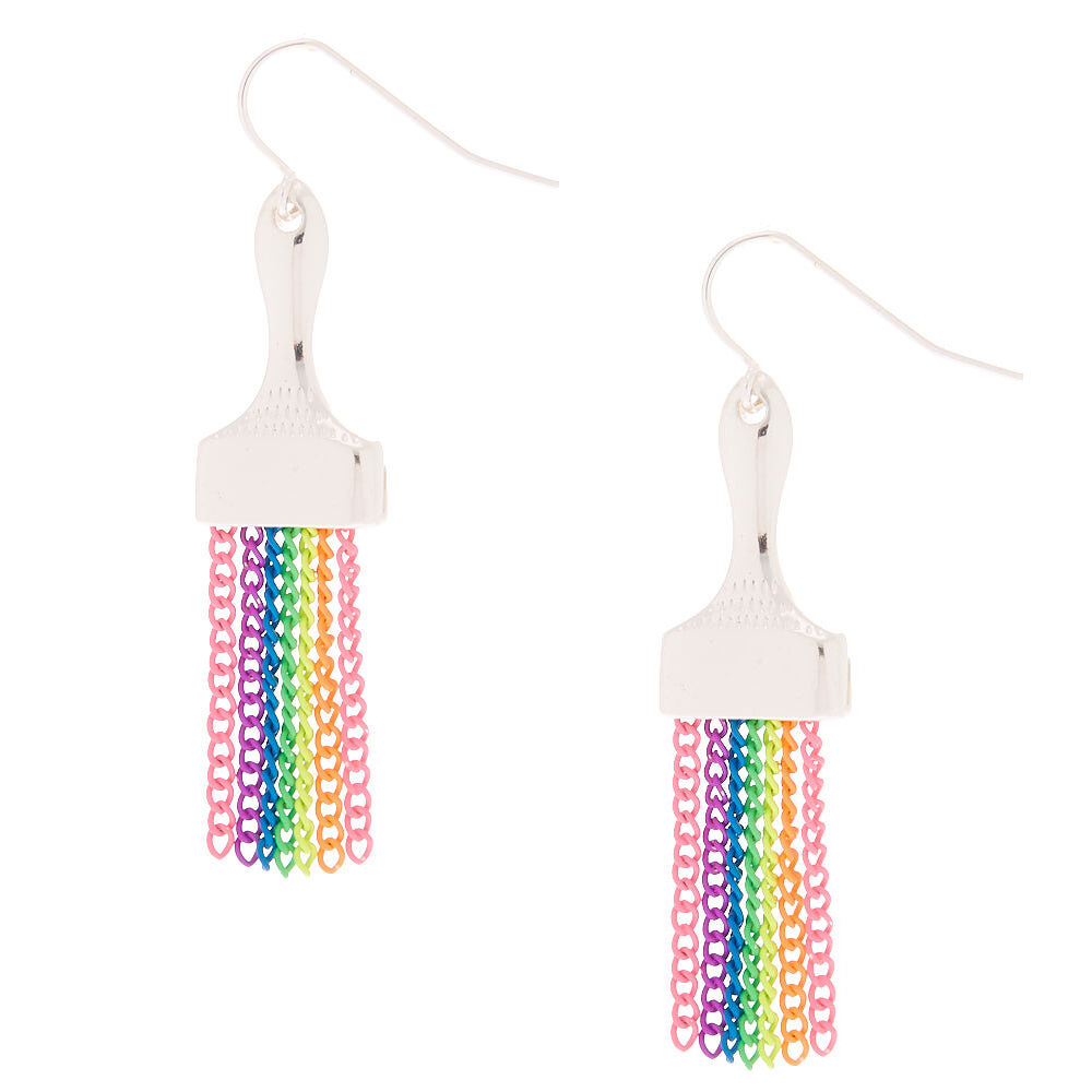 Claire's rainbow earrings sale