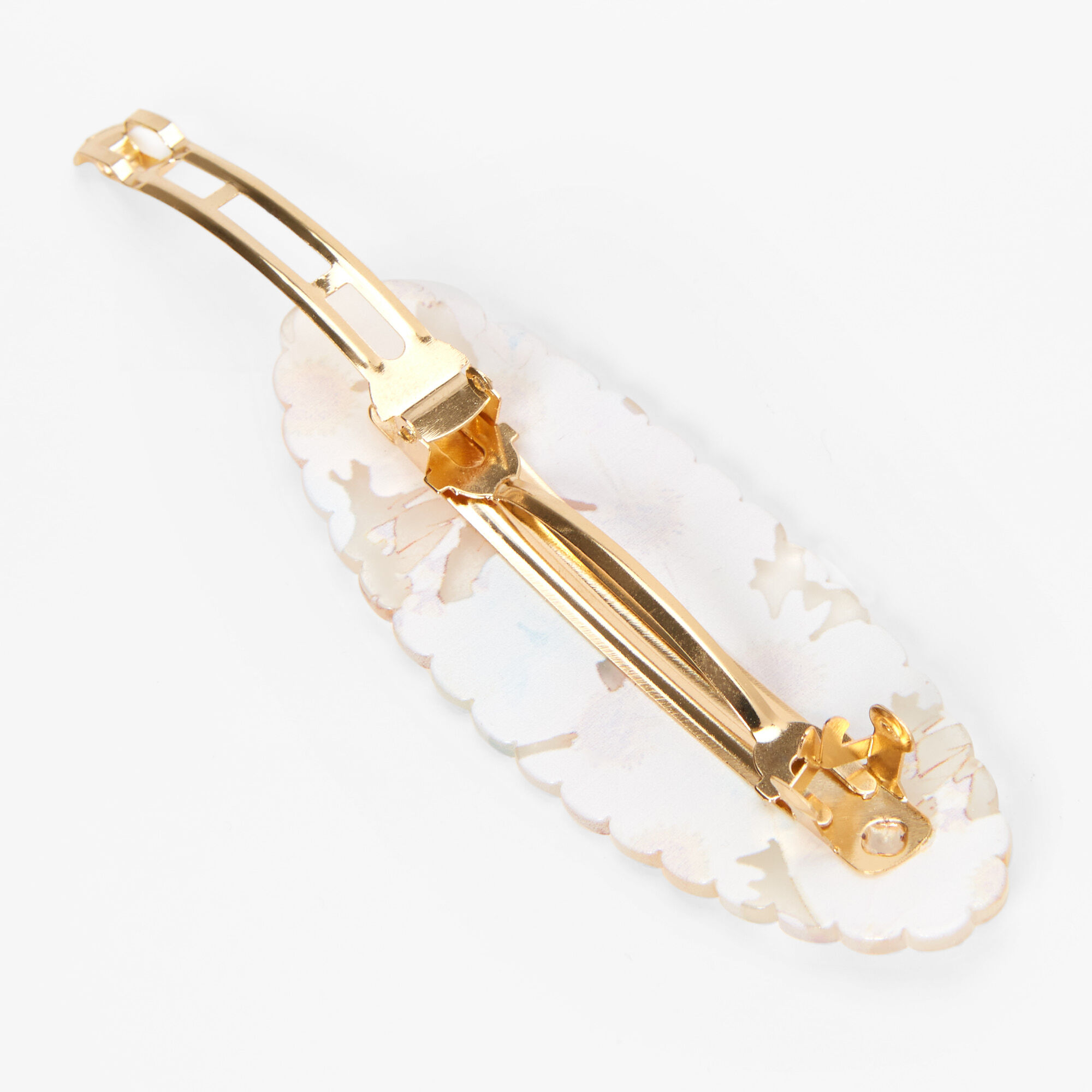 Daisy Large Oval Hair Barrette,