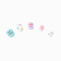 Conversation Hearts Square Press On Faux Nail Set - 24 Pack,