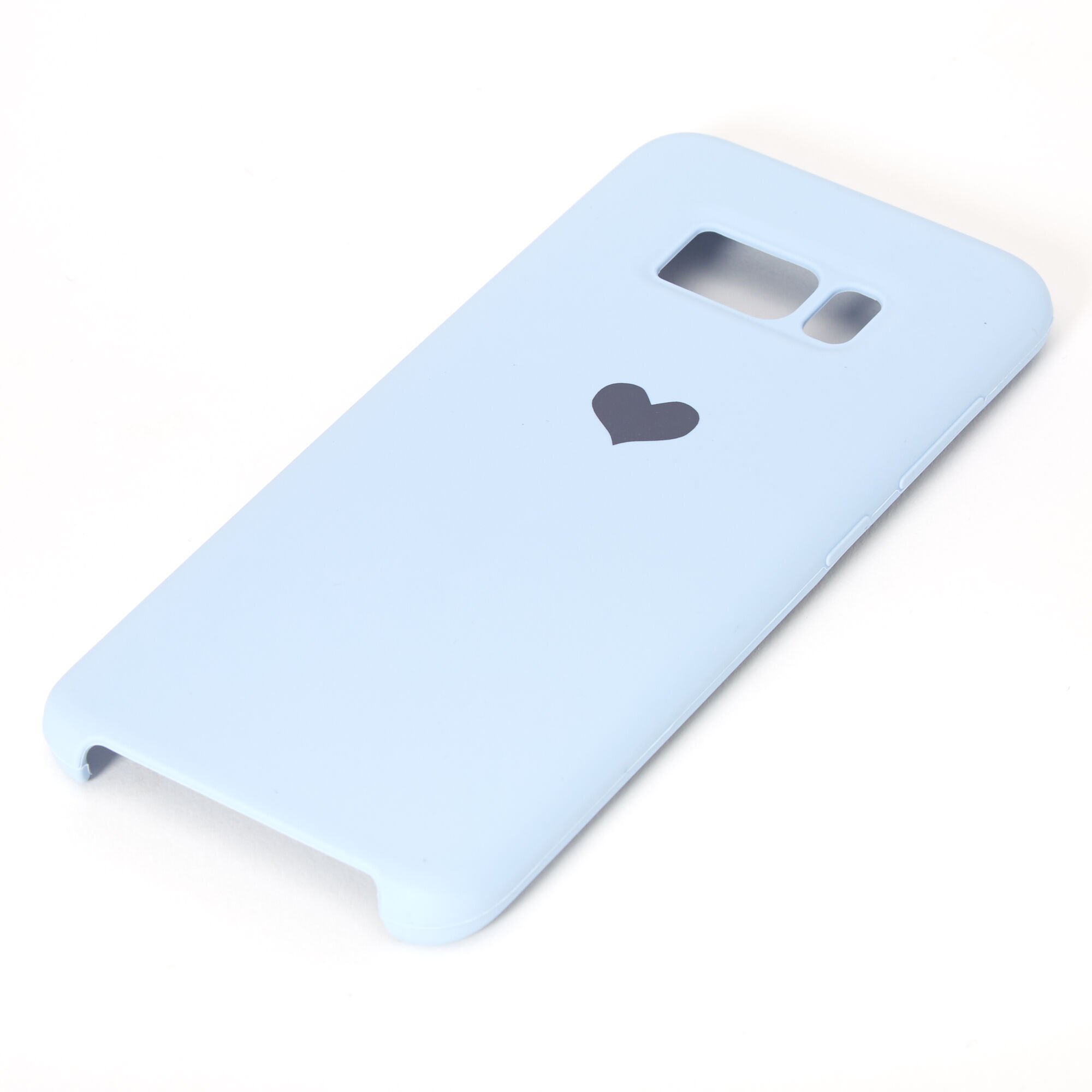 Coque de portable cœur bleu clair - Compatible avec Samsung Galaxy S8,