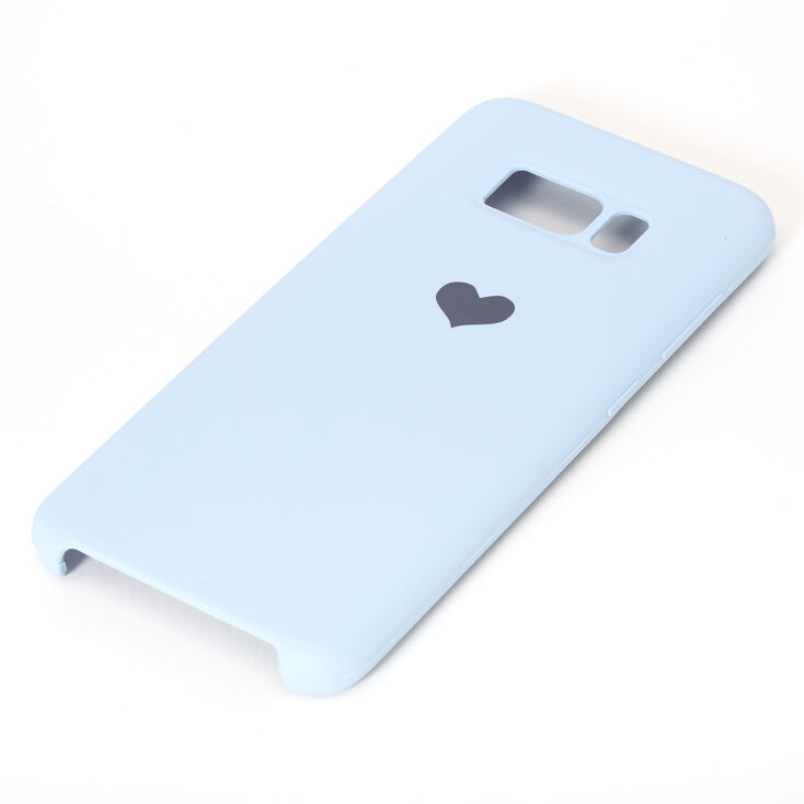 Coque de portable c&oelig;ur bleu clair - Compatible avec Samsung Galaxy&nbsp;S8,