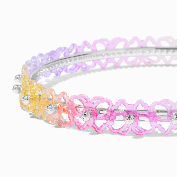 Claire&#39;s Club Butterfly Rainbow Cutout Headband,