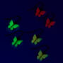 Glow in the Dark Butterfly 1&quot; Drop Earrings - 3 Pack,