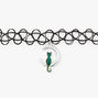 Black Cat Mood Tattoo Choker Necklace,