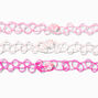Claire&#39;s Club Hot Pink Choker Set - 3 Pack,