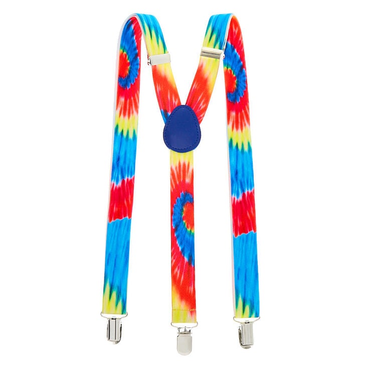 Rainbow Tie Dye Suspenders,