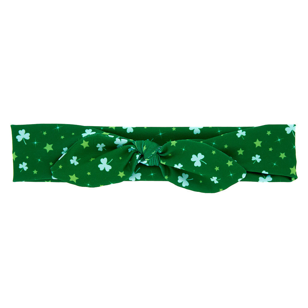 Shamrock Star Knot Headwrap - Green,