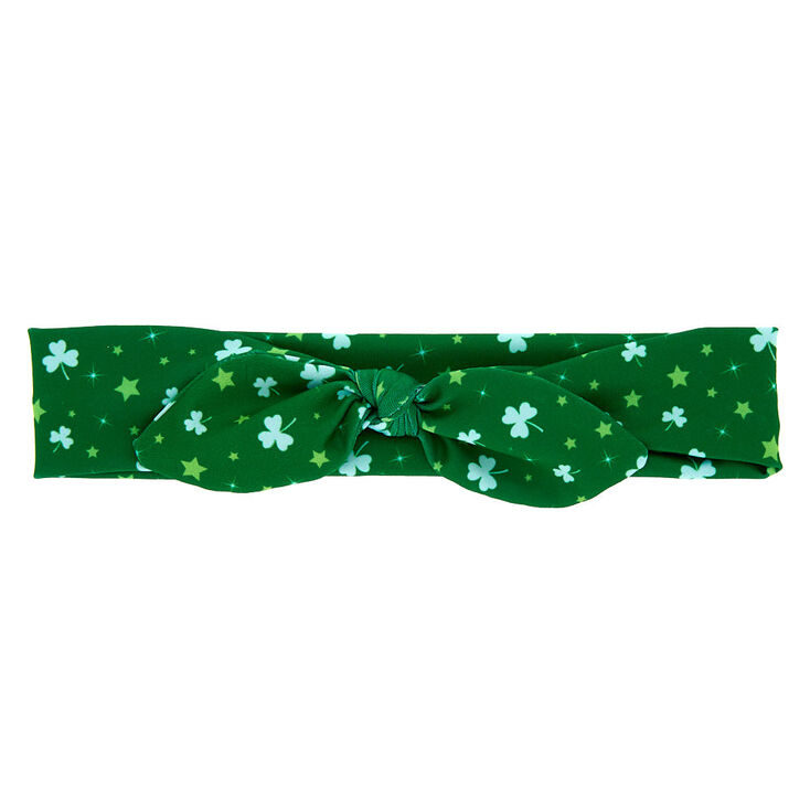 Shamrock Star Knot Headwrap - Green,