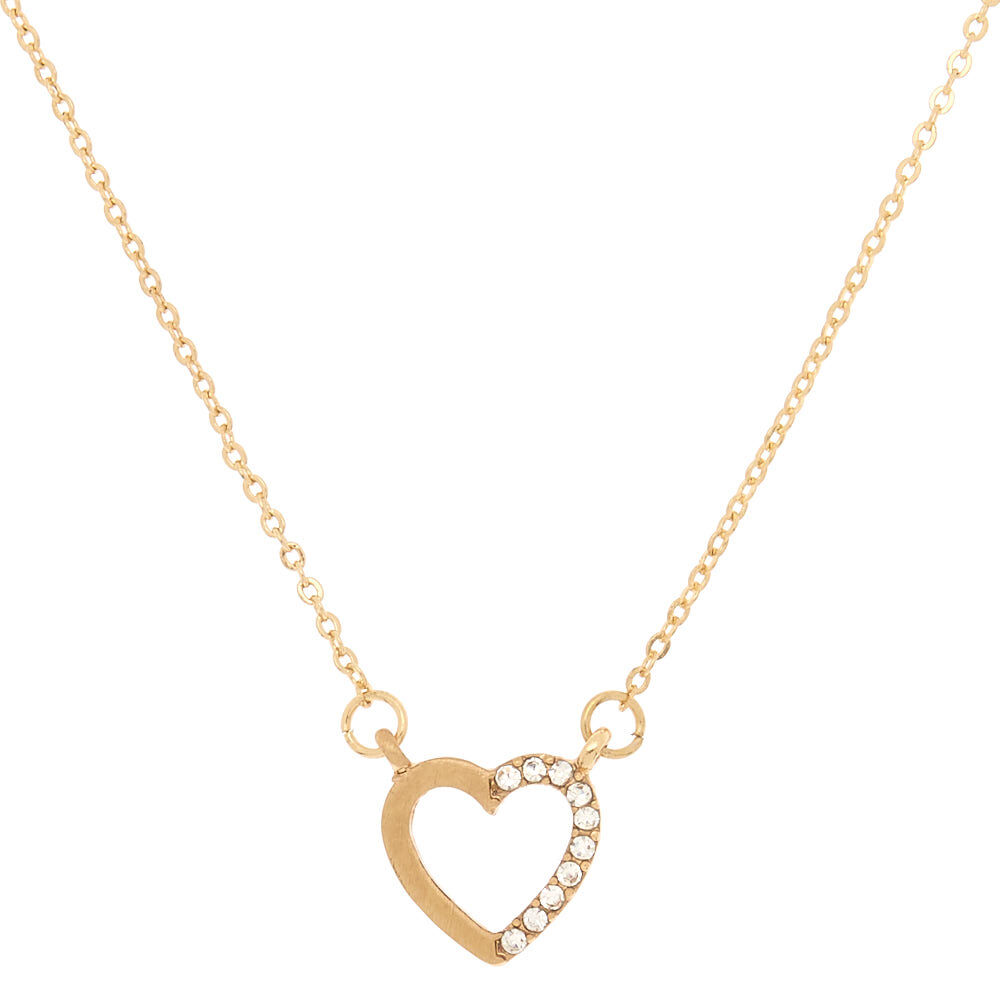 Claire's gold necklace hot sale
