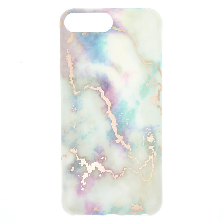 Claire's Coque de portable pastel effet marbré - Compatible avec iPhone 5/5S/SE