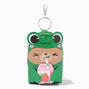 Glitter Frog Costume Bear Mini Backpack Keyring,
