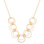 Gold Rings Statement Necklace,