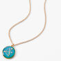 Gold Zodiac Mood Pendant Necklace - Sagittarius,