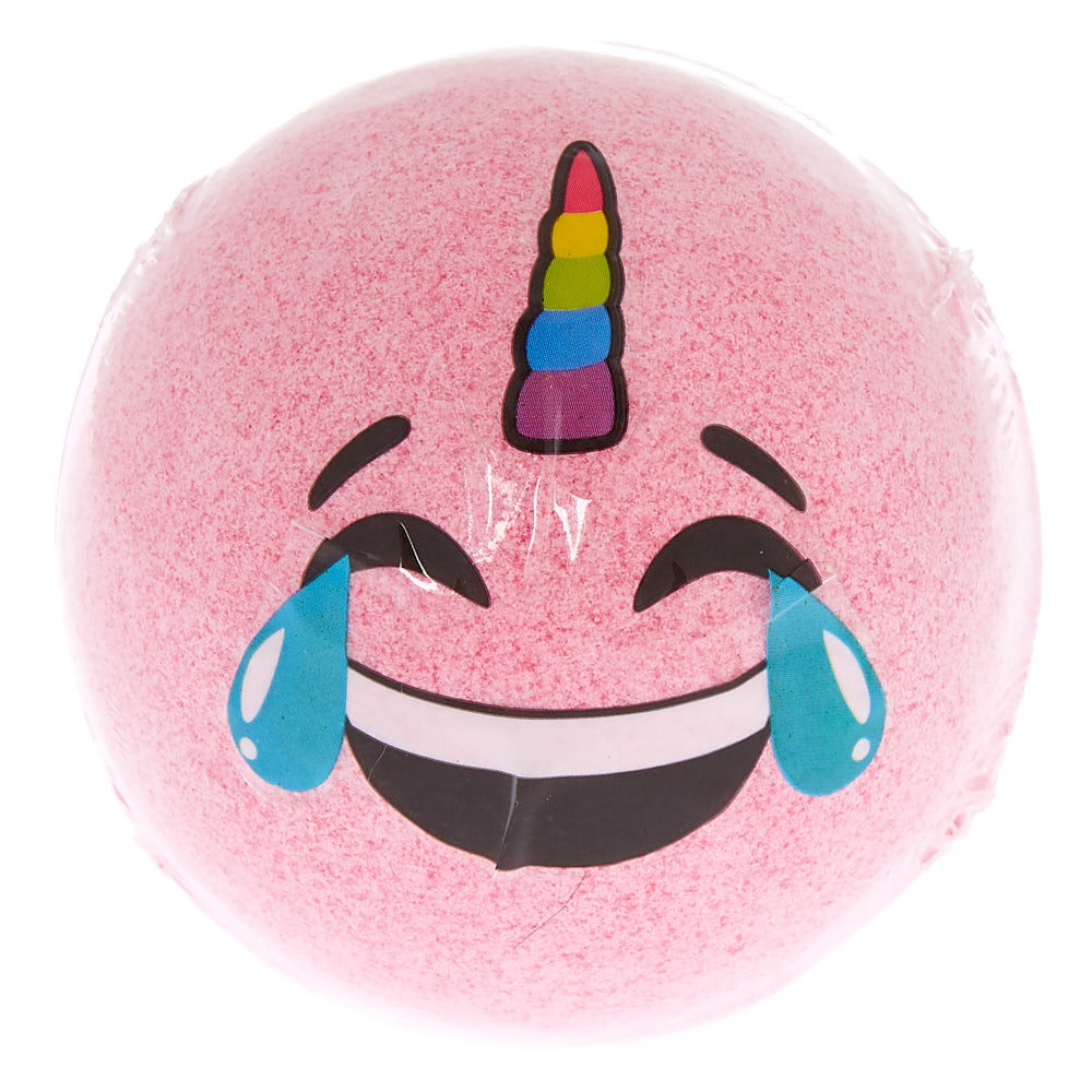 Crying Unicorn Emoji Bath Bomb - Pink,