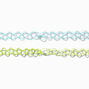 Ras-de-cou effet tatouage pendentif c&oelig;ur &laquo;&nbsp;BFF&nbsp;&raquo; phosphorescents best friends - Lot de 2,