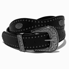 Black Western Belt - S/M,