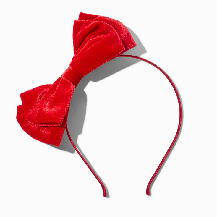 Red Velvet Bow Headband,