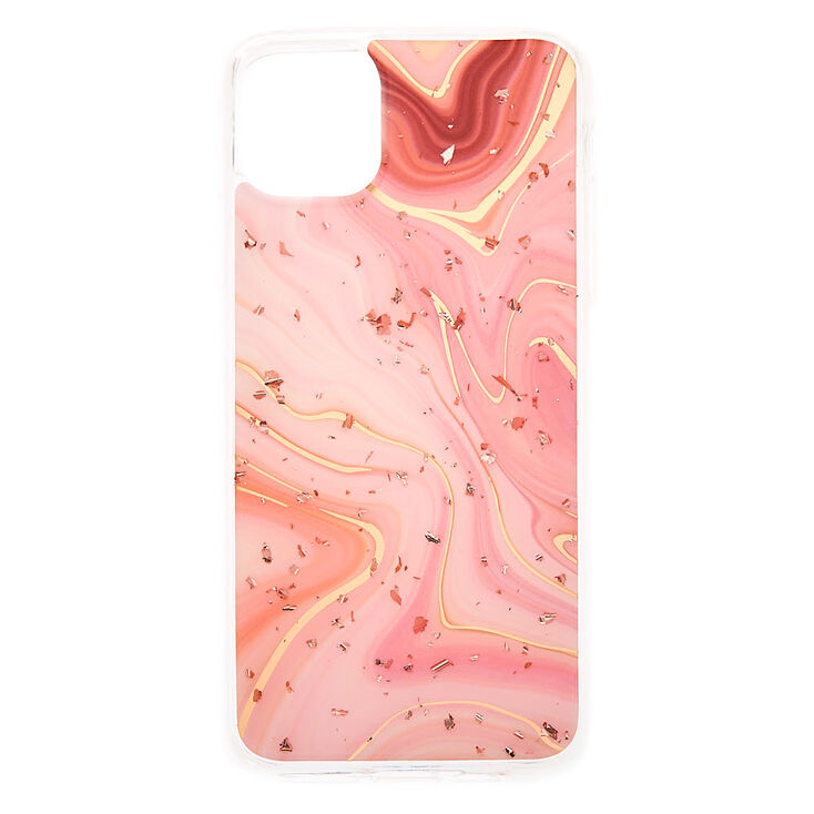 Marble Rose Gold Flake Phone Case Fits Iphone 11 Pro Max Claire S Us