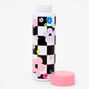 Daisy Checkerboard Plastic Water Bottle,