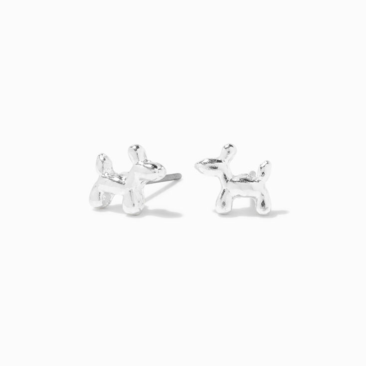 Silver Balloon Earrings | Claire's US