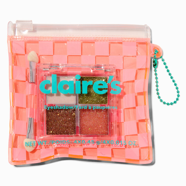 Orange Checkered Eyeshadow Palette Set,