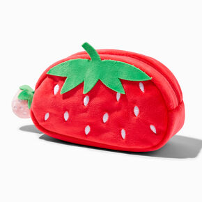 Strawberry Plush Makeup Bag,