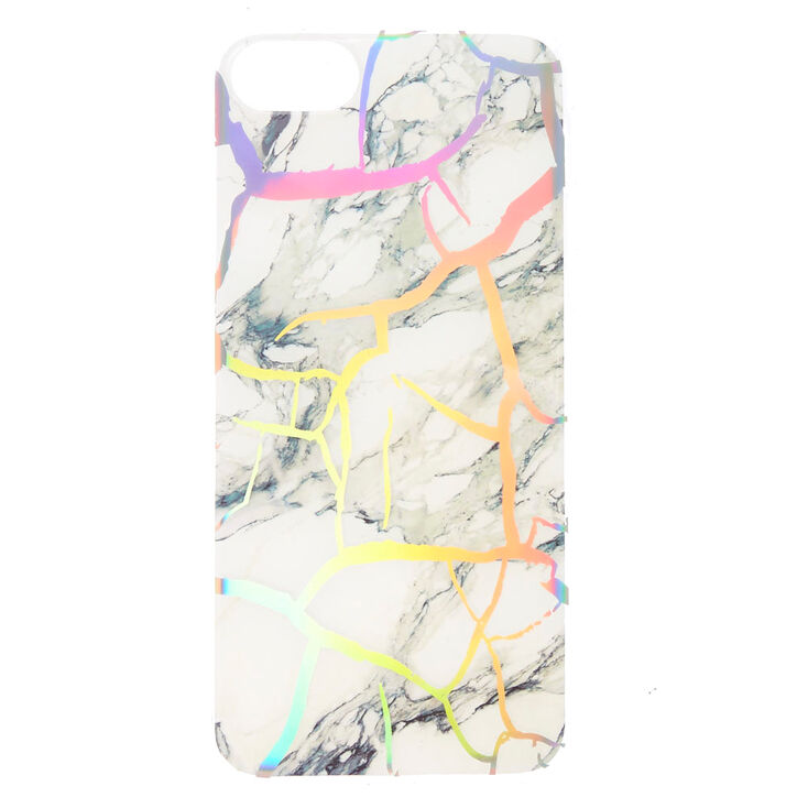 Holographic Cracked Marble Phone Case - Fits iPhone 6/7/8,