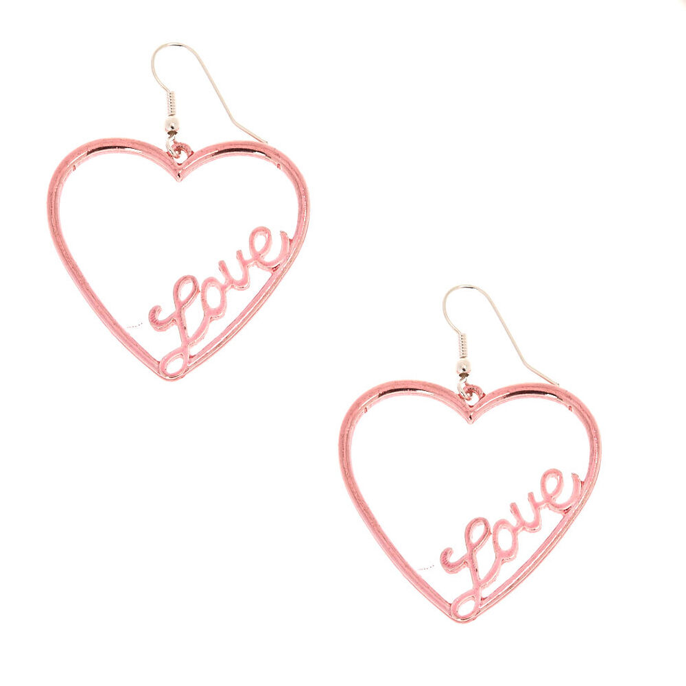 Claire's top heart earrings