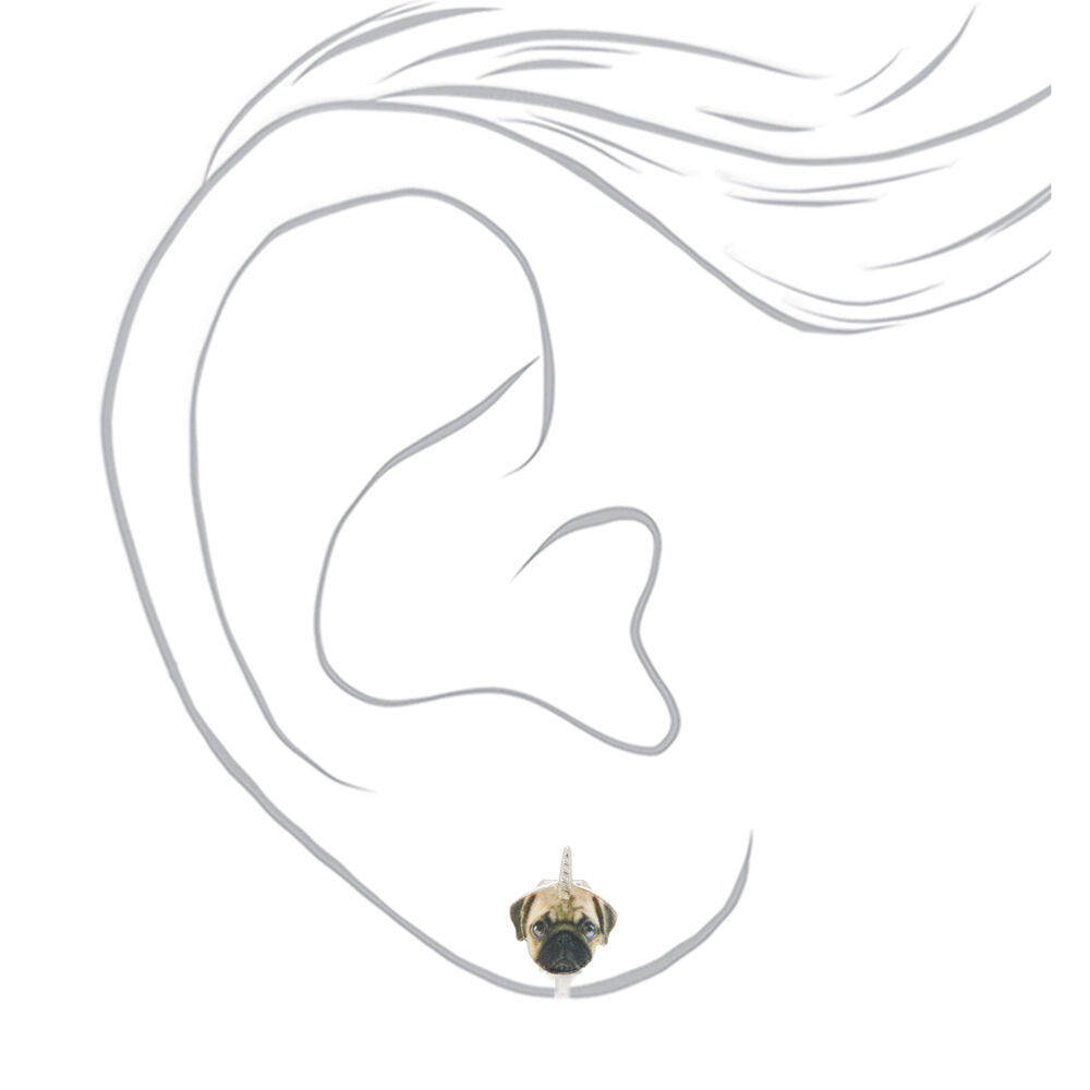 Pug earrings outlet claire's