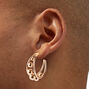 Gold-tone 30mm Ball Hoop Earrings,