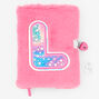 Bejeweled Initial Fuzzy Lock Diary - L,