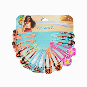 Disney Moana 2 Glitter Snap Hair Clips - 12 Pack,