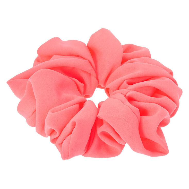 Giant Hair Scrunchie - Neon Pink,