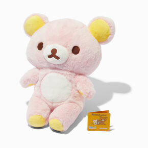 Peluche Rilakkuma San-X originale &agrave; poils longs s&eacute;rie Sherbet - Rose,