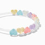 Colorful Puffy Heart Headband,