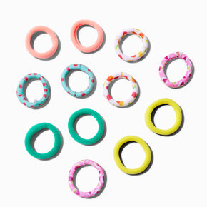 Claire&#39;s Club Summer Fruit Rolled Hair Ties - 12 Pack,