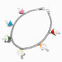 Mushroom Charm Silver Jean Chain,