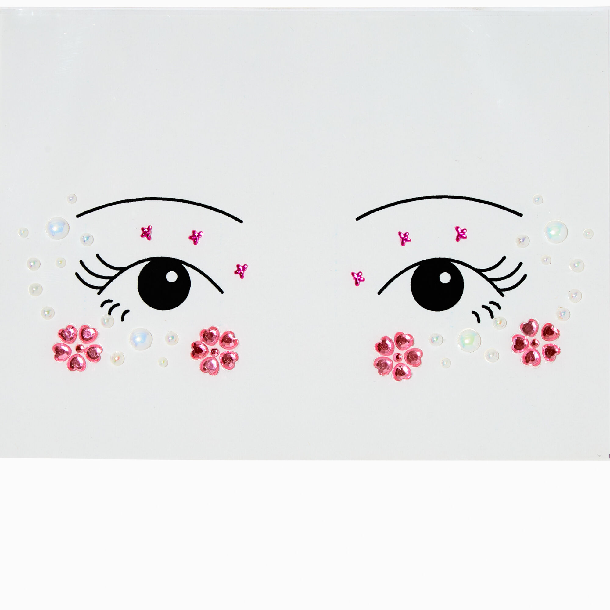 View Claires Daisy Pearl Eye Gems Pink information
