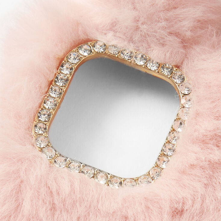 Furry Pink Bunny Protective Phone Case - Fits iPhone&reg; XR/11,