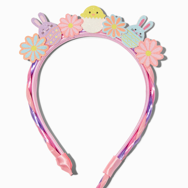 Easter Icons Faux Hair Braided Headband,