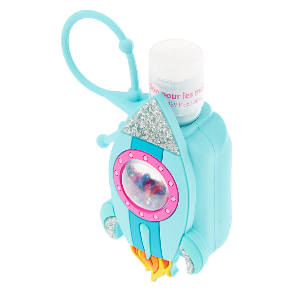 Rocket Ship Holder with Blueberry Scented Hand Lotion,