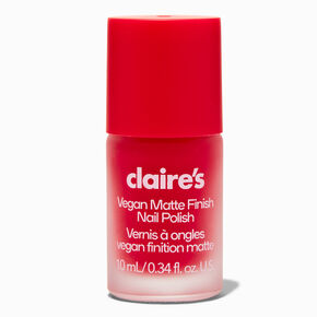 Matte Effect Vegan Nail Polish - Scarlet Romance,