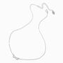 Silver-tone Mini Infinity Pendant Necklace,